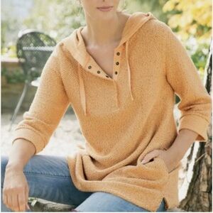 Soft Surroundings Cozumel  chenille hoodie pullover